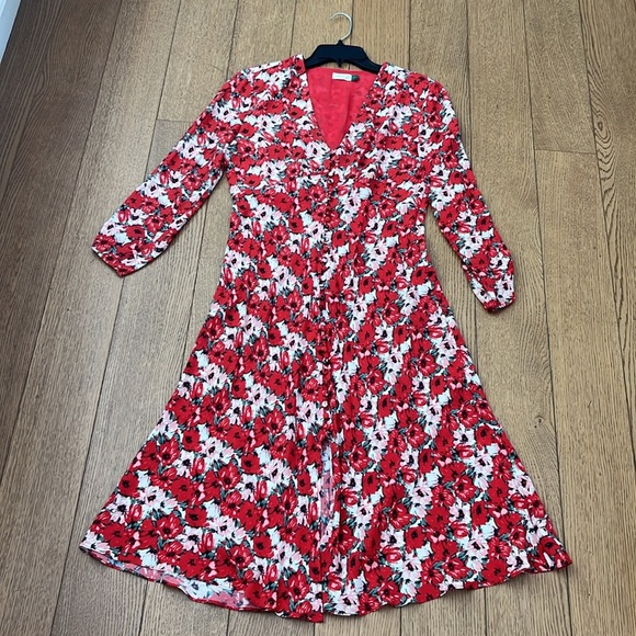 RIXO London Katie Diana Floral Midi Dress Medium - Picture 4 of 8